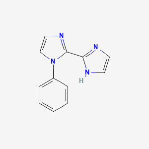 molecular formula C12H10N4 B13924926 1-Phenyl-2,2'-bi-1H-imidazole CAS No. 935547-74-3