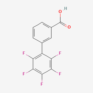 molecular formula C13H5F5O2 B13924942 2',3',4',5',6'-Pentafluoro[1,1'-biphenyl]-3-carboxylic acid 