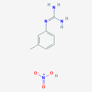 molecular formula C8H12N4O3 B1392499 N-(3-甲基苯基)胍硝酸盐 CAS No. 164658-45-1