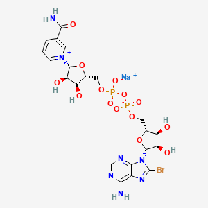 molecular formula C21H25BrN7NaO14P2 B13925016 8-Br-NAD+ sodium 