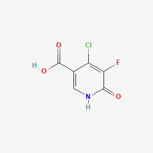 molecular formula C6H3ClFNO3 B13925058 4-Chloro-5-fluoro-1,6-dihydro-6-oxo-3-pyridinecarboxylic acid 