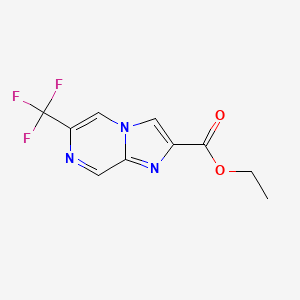 Ethyl 6-(trifluoromethyl)imidazo[1,2-a]pyrazine-2-carboxylate