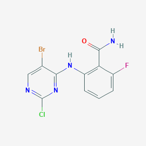 2-((5-Bromo-2-chloropyrimidin-4-yl)amino)-6-fluorobenzamide