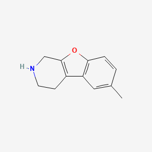 molecular formula C12H13NO B13925104 6-Methyl-1,2,3,4-tetrahydro[1]benzofuro[2,3-c]pyridine CAS No. 787536-23-6