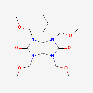 1,3,4,6-Tetrakis(methoxymethyl)-6a-methyl-3a-propylimidazo[4,5-d]imidazole-2,5-dione