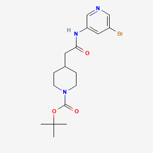 Tert-butyl 4-(2-((5-bromopyridin-3-yl)amino)-2-oxoethyl)piperidine-1-carboxylate