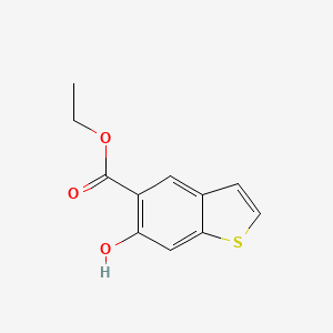 molecular formula C11H10O3S B13925134 Ethyl 6-hydroxybenzo[b]thiophene-5-carboxylate 