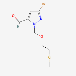 3-Bromo-1-((2-(trimethylsilyl)ethoxy)methyl)-1H-pyrazole-5-carbaldehyde