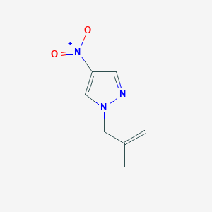 molecular formula C7H9N3O2 B13925158 1-(2-Methylprop-2-enyl)-4-nitro-1H-pyrazole CAS No. 1240577-16-5