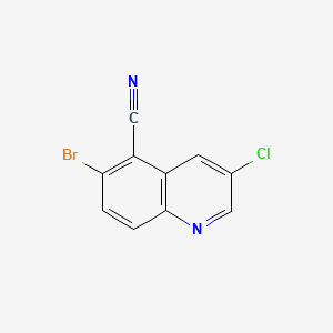 6-Bromo-3-chloroquinoline-5-carbonitrile