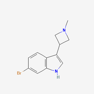 6-bromo-3-(1-methylazetidin-3-yl)-1H-indole