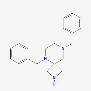 molecular formula C20H25N3 B13925216 5,8-Dibenzyl-2,5,8-triazaspiro[3.5]nonane 