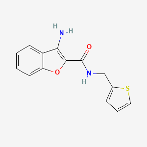molecular formula C14H12N2O2S B1392523 3-Amino-N-(2-thienylmethyl)-1-benzofuran-2-carboxamide CAS No. 1242875-25-7