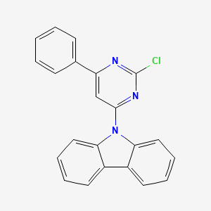 molecular formula C22H14ClN3 B13925234 9-(2-Chloro-6-phenyl-4-pyrimidinyl)-9H-carbazole 