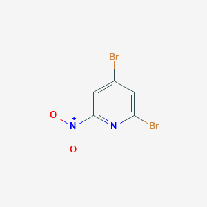 molecular formula C5H2Br2N2O2 B13925242 2,4-Dibromo-6-nitropyridine 