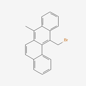 molecular formula C20H15Br B13925263 BENZ(a)ANTHRACENE, 12-BROMOMETHYL-7-METHYL- CAS No. 59230-81-8