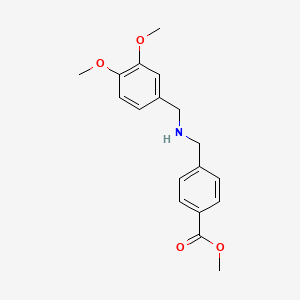 molecular formula C18H21NO4 B1392531 4-{[(3,4-二甲氧基苄基)氨基]甲基}苯甲酸甲酯 CAS No. 1244855-41-1