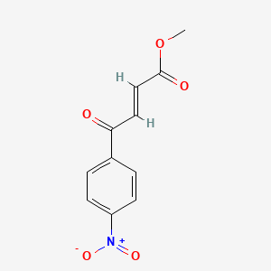 molecular formula C11H9NO5 B13925319 Methyl (2E)-4-(4-Nitrophenyl)-4-oxobut-2-enoate 