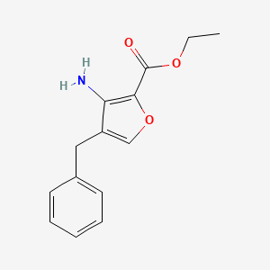 Ethyl 3-amino-4-benzylfuran-2-carboxylate