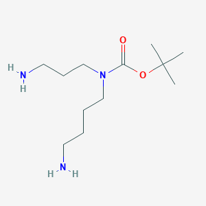 tert-butyl N-(4-aminobutyl)-N-(3-aminopropyl)carbamate