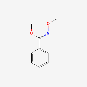 molecular formula C9H11NO2 B13925378 Benzenecarboximidic acid, N-methoxy-, methyl ester, (Z)- 