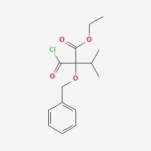 Ethyl 2-(benzyloxy)-2-(chlorocarbonyl)-3-methylbutanoate