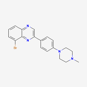 molecular formula C19H19BrN4 B13925403 8-Bromo-2-[4-(4-methyl-piperazin-1-yl)-phenyl]-quinoxaline 