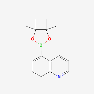 molecular formula C15H20BNO2 B13925420 5-(4,4,5,5-Tetramethyl-1,3,2-dioxaborolan-2-yl)-7,8-dihydroquinoline 