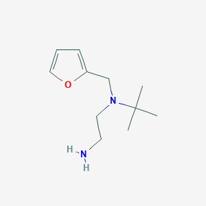 molecular formula C11H20N2O B1392544 N-(叔丁基)-N-(2-呋喃甲基)乙烷-1,2-二胺 CAS No. 1242970-05-3
