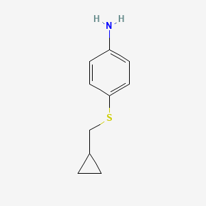 4-((Cyclopropylmethyl)sulfanyl)aniline