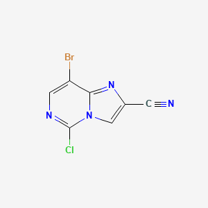 8-Bromo-5-chloroimidazo[1,2-c]pyrimidine-2-carbonitrile