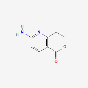 2-Amino-7,8-dihydro-5H-pyrano[4,3-b]pyridin-5-one