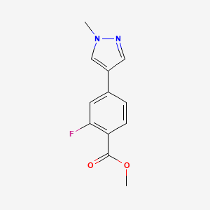 methyl 2-fluoro-4-(1-methyl-1H-pyrazol-4-yl)benzoate