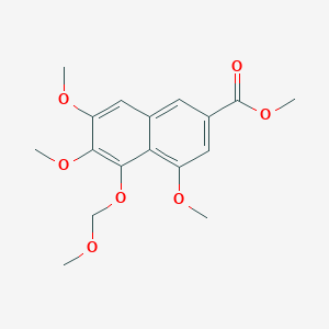 2-Naphthalenecarboxylic acid, 4,6,7-trimethoxy-5-(methoxymethoxy)-, methyl ester