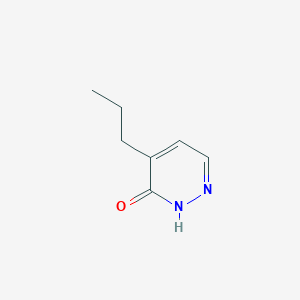 molecular formula C7H10N2O B13925674 4-Propyl-3(2H)-pyridazinone 