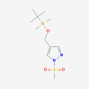 4-(((tert-Butyldimethylsilyl)oxy)methyl)-1-(methylsulfonyl)-1H-pyrazole