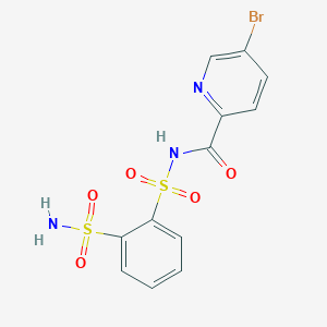 5-Bromo-N-(2-sulfamoylphenyl)sulfonyl-pyridine-2-carboxamide