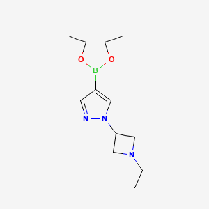 1-(1-ethylazetidin-3-yl)-4-(4,4,5,5-tetramethyl-1,3,2-dioxaborolan-2-yl)pyrazole