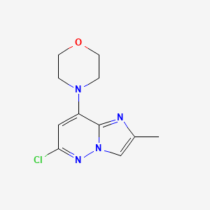 6-Chloro-2-methyl-8-(4-morpholinyl)imidazo[1,2-b]pyridazine