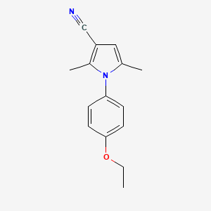 B1392585 1-(4-Ethoxyphenyl)-2,5-dimethyl-1H-pyrrole-3-carbonitrile CAS No. 1181778-98-2