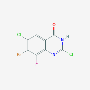 7-Bromo-2,6-dichloro-8-fluoroquinazolin-4-ol