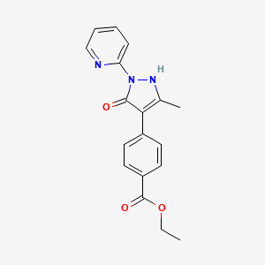 Ethyl 4-(5-hydroxy-3-methyl-1-(pyridin-2-yl)-1h-pyrazol-4-yl)benzoate