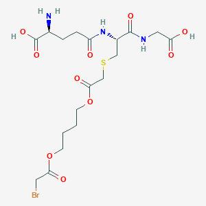 (2S)-2-amino-5-[[(2R)-3-[2-[4-(2-bromoacetyl)oxybutoxy]-2-oxoethyl]sulfanyl-1-(carboxymethylamino)-1-oxopropan-2-yl]amino]-5-oxopentanoic acid