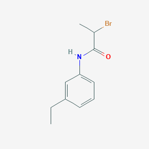 molecular formula C11H14BrNO B1392589 2-bromo-N-(3-ethylphenyl)propanamide CAS No. 1242908-97-9