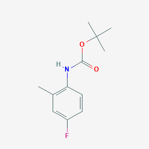 Carbamic acid, N-(4-fluoro-2-methylphenyl)-, 1,1-dimethylethyl ester