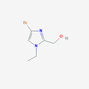 molecular formula C6H9BrN2O B13925919 4-Bromo-1-ethyl-1H-imidazole-2-methanol 