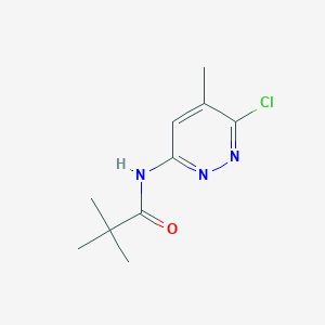 molecular formula C10H14ClN3O B13925923 N-(6-Chloro-5-methylpyridazin-3-YL)pivalamide 