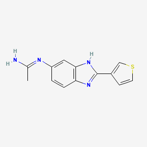 n-[2-(Thien-3-yl)-3h-benzimidazol-5-yl]acetamidine