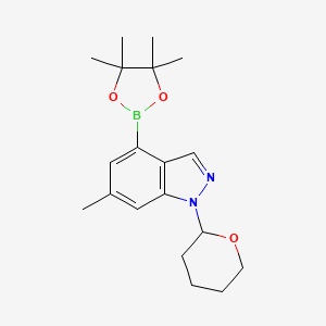 6-Methyl-1-(tetrahydro-2H-pyran-2-yl)-4-(4,4,5,5-tetramethyl-1,3,2-dioxaborolan-2-yl)-1H-indazole