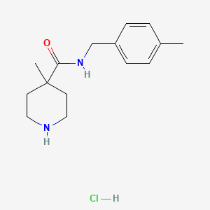 B1392597 4-Methyl-N-(4-methylbenzyl)piperidine-4-carboxamide hydrochloride CAS No. 1243034-27-6